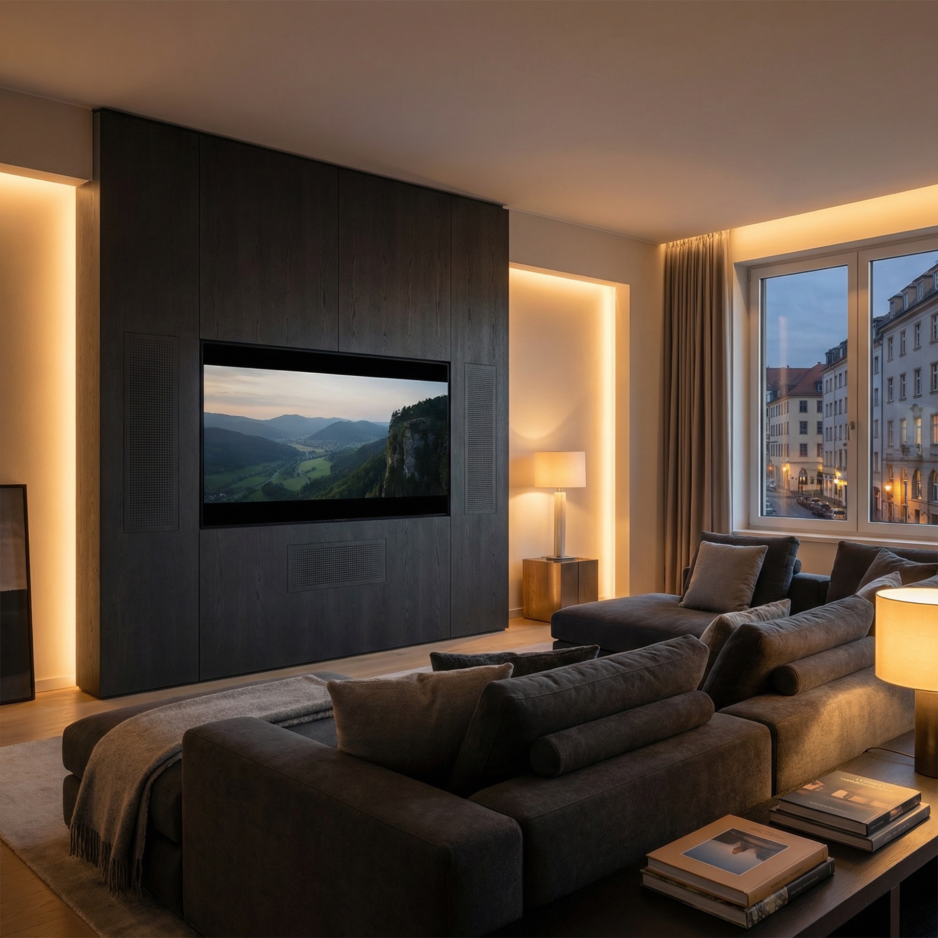 Premium Heimkino mit integriertem TV